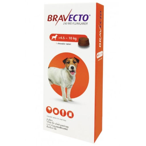 Жевательная таблетка Bravecto для собак 4,5  10 кг