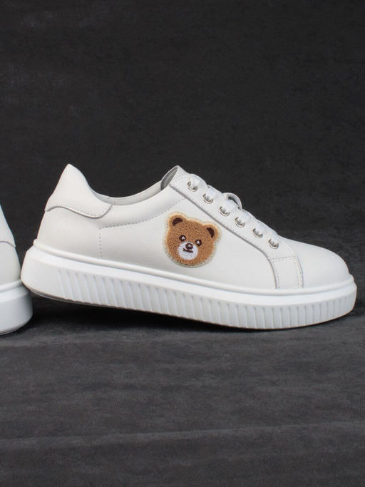 05-SD12-1D WHITE Кроссовки женские (натуральная кожа) - Фабричный китай фото 13