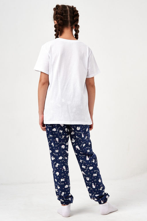 Пижама Кисонька короткий рукав с брюками детская