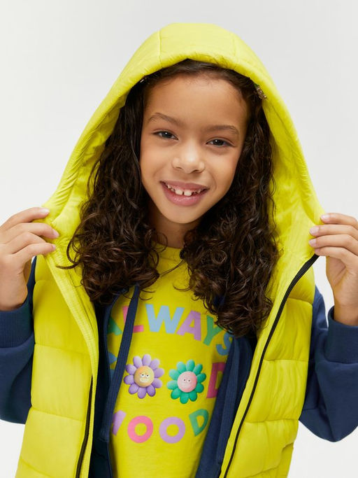 ACOOLA / Жилет (утепленный) детский Dol ярко желтый  фото 3