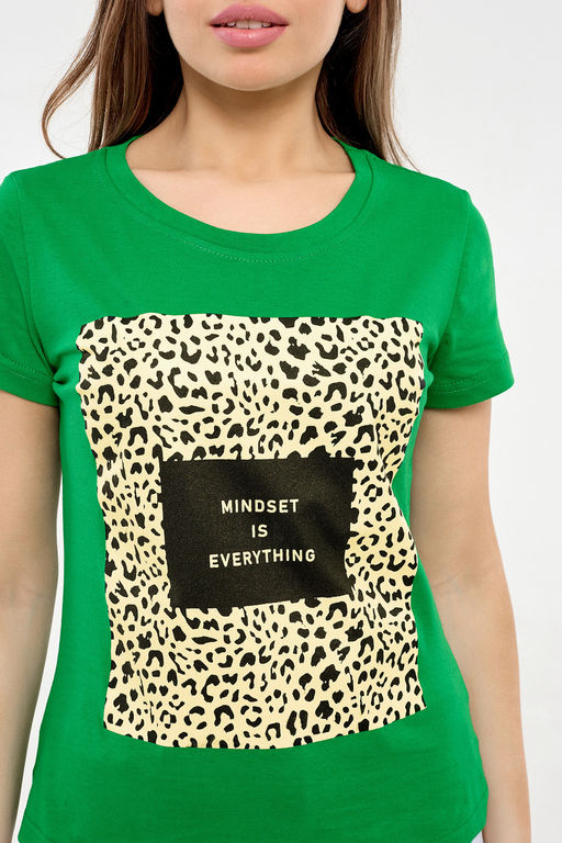 Футболка с леопардовым принтом ЛЕОWSP