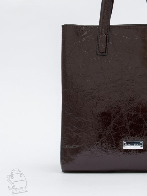 Сумка женская кожаная 91147-1SP coffee Velina Fabbiano-Safenta в Новосибирске