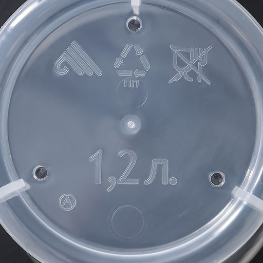 Цена за 2 шт. Горшок для орхидей с поддоном, 1.2 л, пластиковый, прозрачный, МИКС