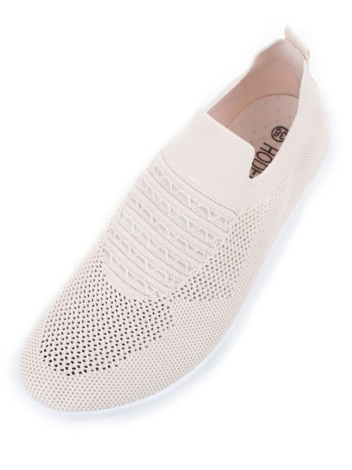 03-B360-26 LT. BEIGE Кроссовки женские (текстиль)