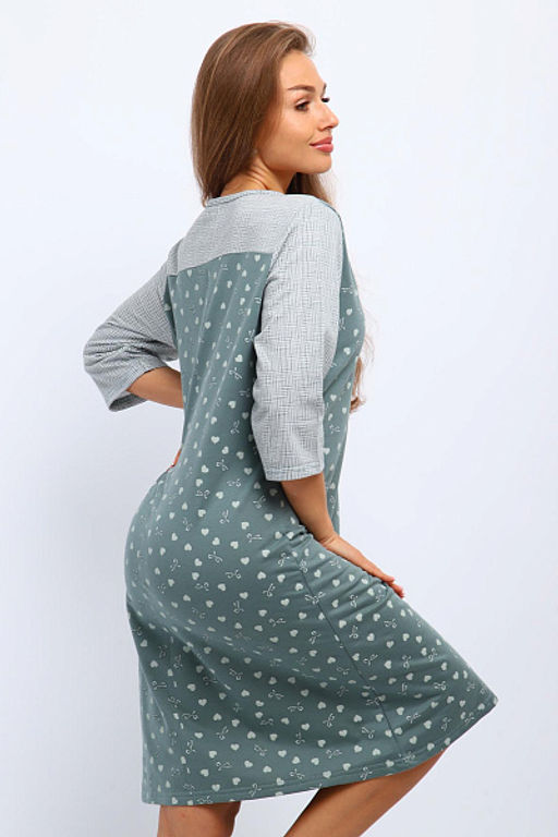 Сорочка теплая, футер с начесом (01060) - Плиона фото 11