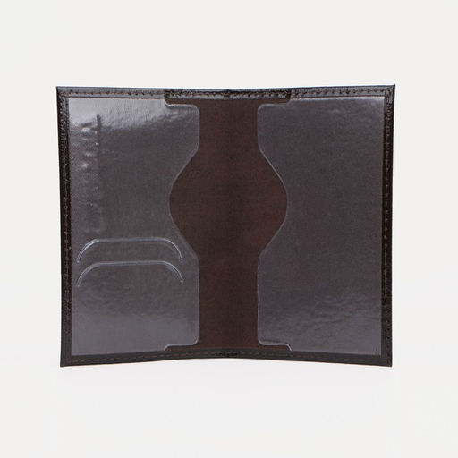 Обложка для паспорта, тиснение, гладкая, коричневая