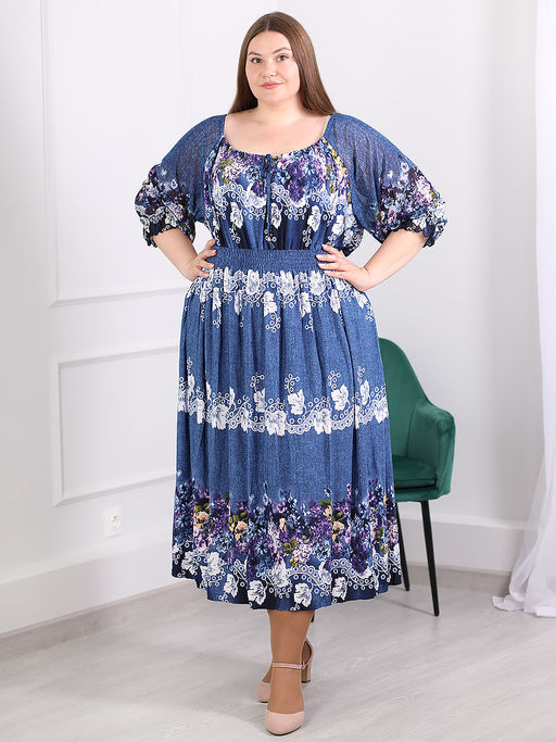 Платье женское повседневное длинное