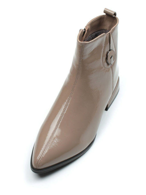 01-PCG265-2 DK.BEIGE Ботинки демисезонные женские (натуральная кожа, байка) - Фабричный китай фото 6