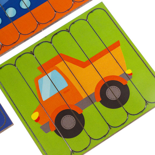 Головоломка «Собери 6 картинок. Транспорт», двусторонние палочки