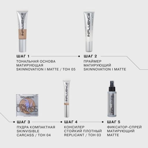 Influence Beauty Тональная основа матирующая Skinnovation Matte тон 05  фото 6