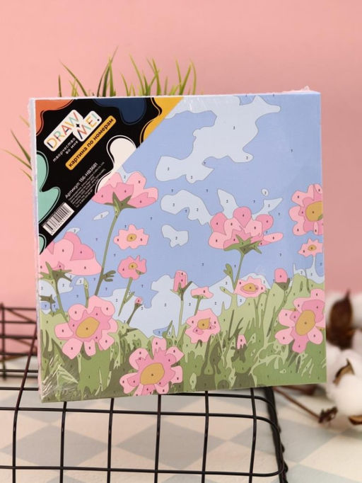 Картина по номерам на подрамнике Draw Me! Poppies, (20*20 см)