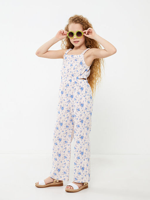 Kare Yaka Desenli Ask?l? K?z ?ocuk Tulum - Waikiki фото 2