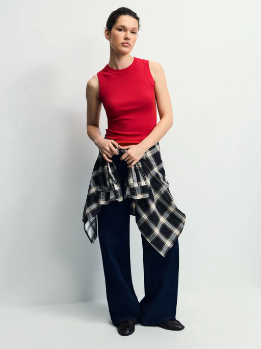 Базовая майка из хлопка / Zarina  фото 3