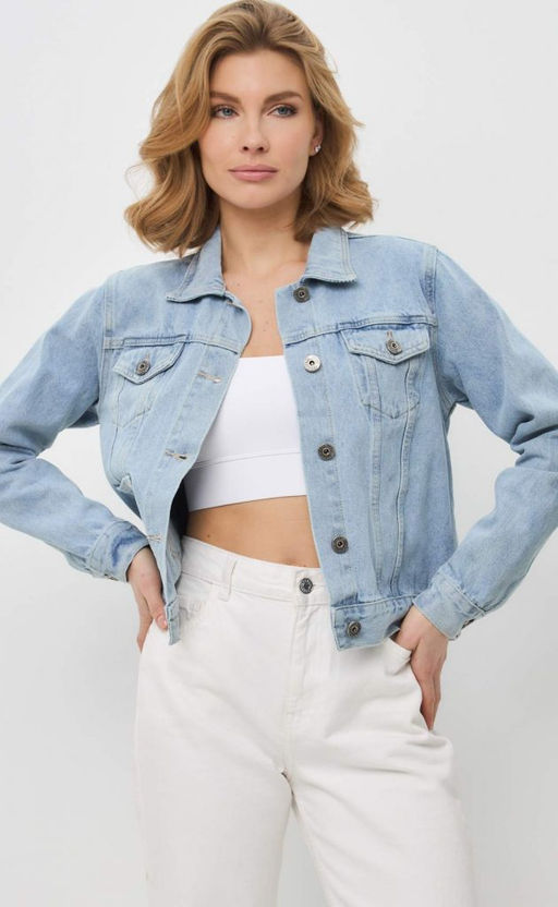 Куртка джинс P312-1230 l.blue - Primm фото 10