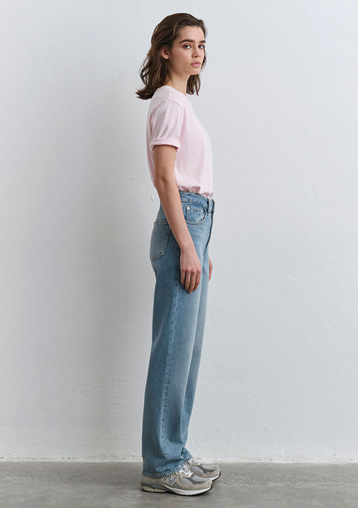 Sky Classic Denim Ac?k Mavi Jean Pantolon  фото 6