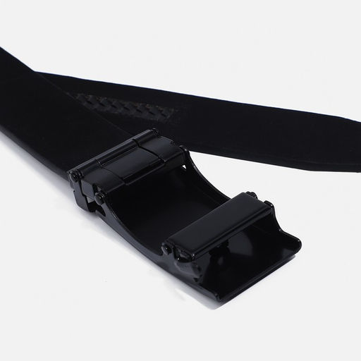 Ремень мужской, ширина 4 см, автомат, пряжка металл, цвет чёрный - Simaland фото 3