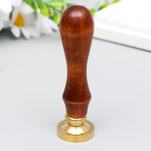 Печать для сургуча с деревянной ручкой «Инь-ян - китайский зонтик», 9×3×3 см