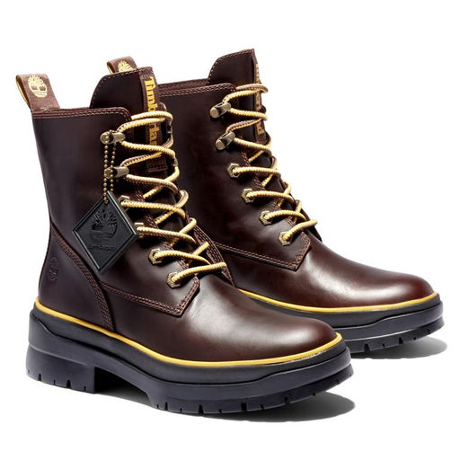 Ботинки Timberland Malynn Mid Lace EK+ WP темно-коричневые  фото 2
