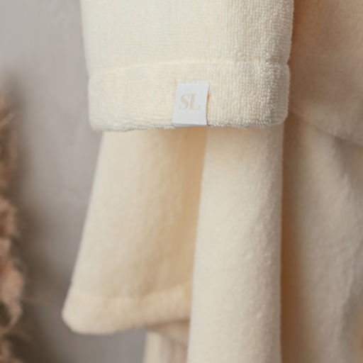 Халат махровый мужской SL HOME: Basic «Айвори», размер M, хлопок 100%, молочный