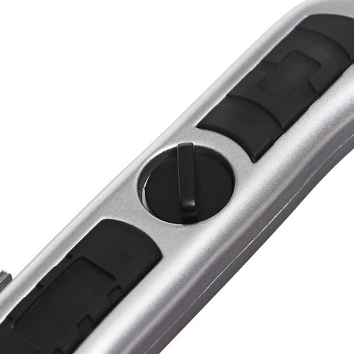 Нож универсальный трапециевидный 19 мм, фиксатор, корпус металл, Zinc-alloy, TOP