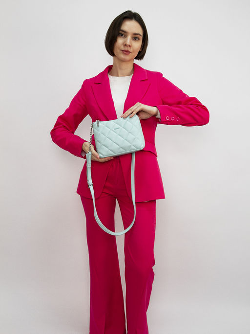 LACCOMA сумка Амелия-Ф826-голубой эко кожа хлопок