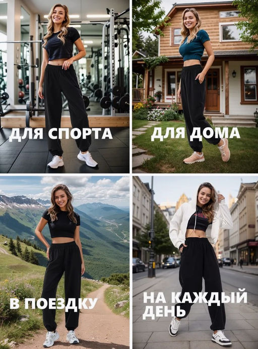 Брюки жен.арт.1226/4-3,черные - Binita фото 11