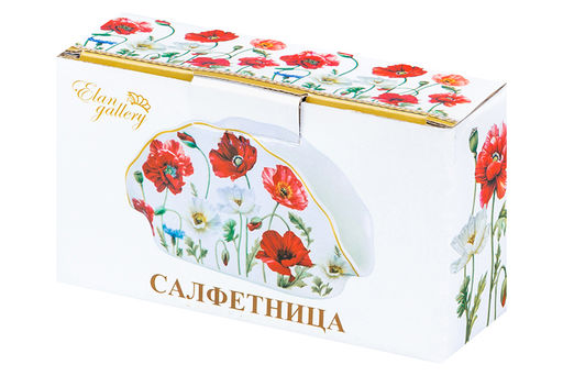 Салфетница 14,5*4,5*7,5 см Маки NEW BONE CHINA - Elan gallery фото 6