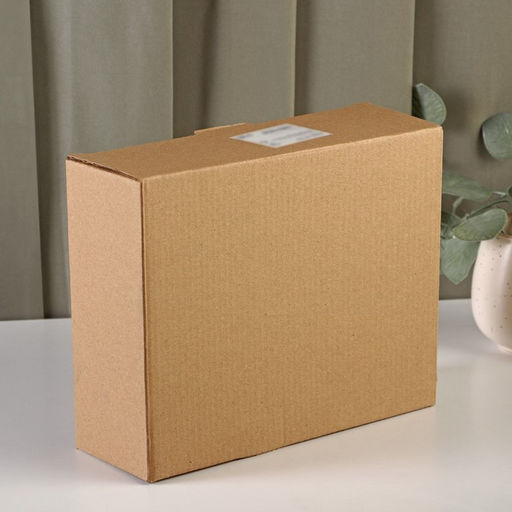 Салатник «Ракушка», 930 мл, 22.5×17.5×7 см, фигурный, стекло, коричневый