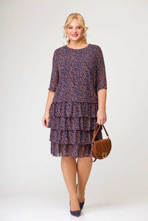 Блуза Swallow 803.2 черный+серебряный узор фото 817