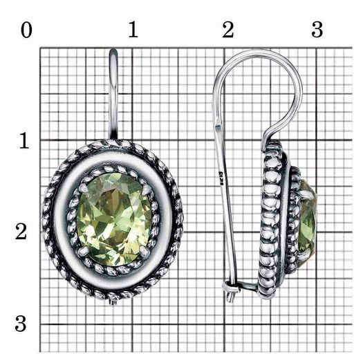 СЕРЬГИ 33814262-15 - Красная пресня фото 2