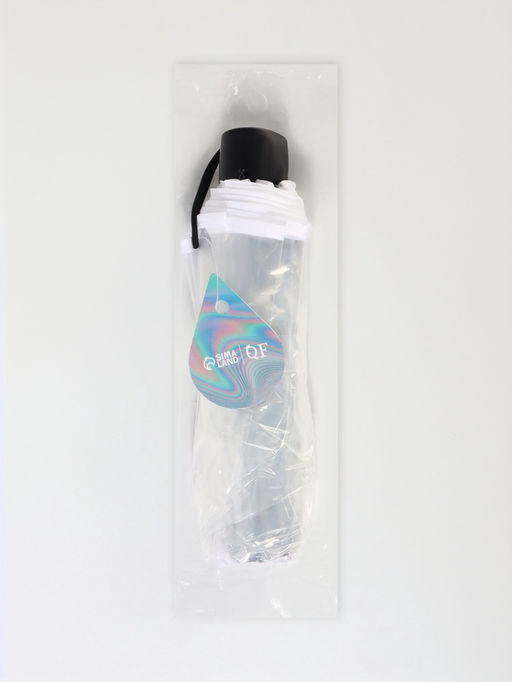 Зонт механический «Однотонный», 3 сложения, 8 спиц, R=48/53 см, d=96 см, прозрачный, белый