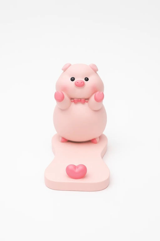 Подставка под телефон/планшет Pig bow tie, pink (9 см)