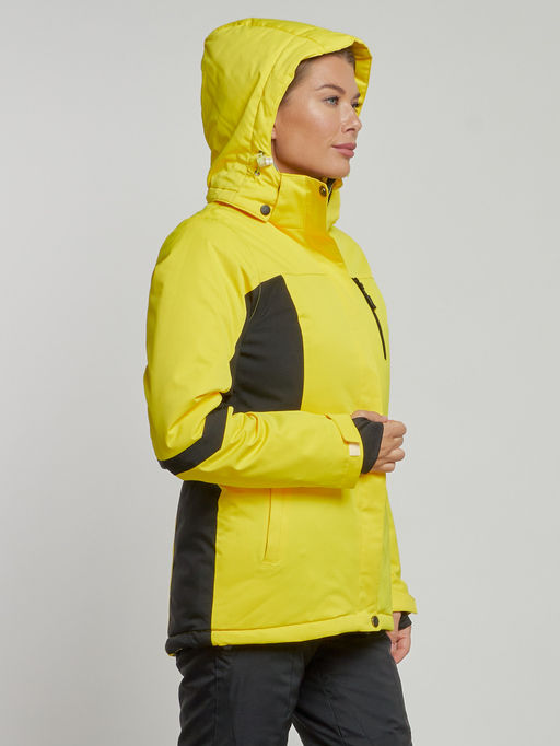 Горнолыжная куртка женская зимняя желтого цвета 3105J - Chunmai фото 5