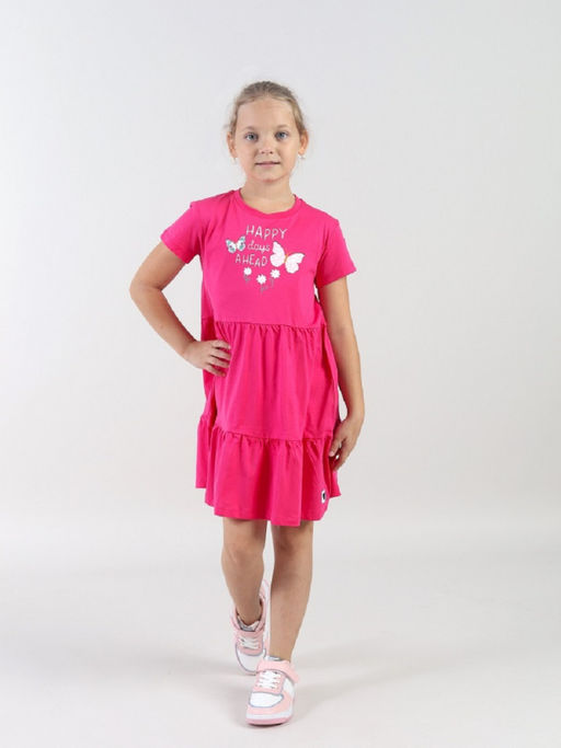 CRB wear / CWKG 63933-46 Платье для девочки,фуксия  фото 3