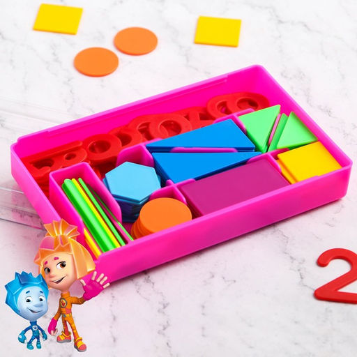 Счётный материал «Учимся считать», 130 элементов в наборе, Фиксики, МИКС