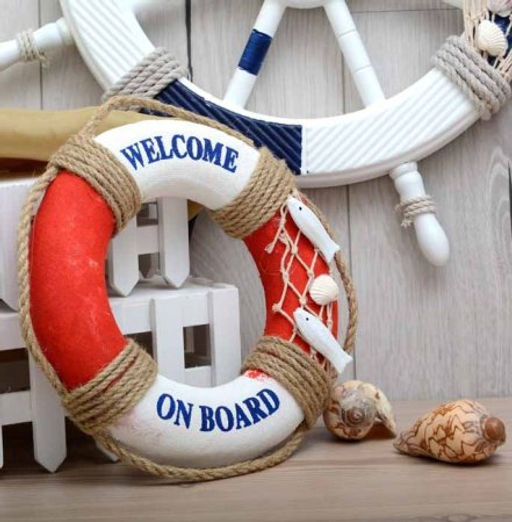 Спасательный круг декоративный Добро пожаловать на борт 19 см / AX20C /уп 100/ - Галеонтрейд фото 4