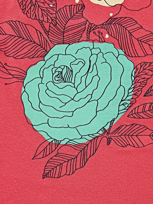 Футболка для девочки UD 3539 коралловый - Mini maxi фото 4