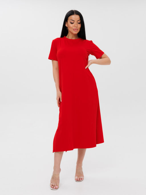 751 ЖЕНСКОЕ ПЛАТЬЕ (Красный) - А-дина фото 2