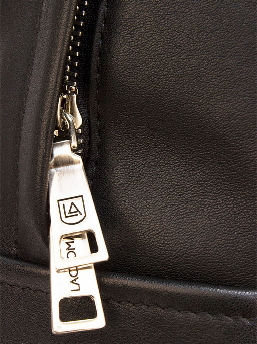 LACCOMA рюкзак 2004-9-черный натуральная кожа полиэстр