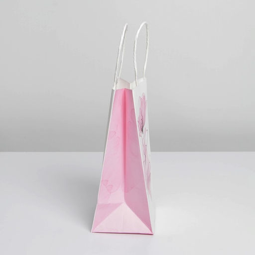 Пакет подарочный крафтовый, упаковка, «8 марта», 12 х 21 х 9 см