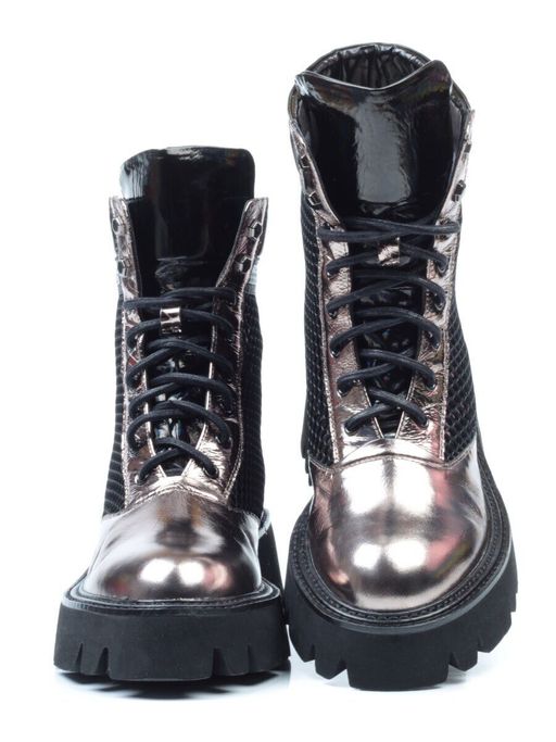 01-C1101-2 GOLD Ботинки женские (натуральная кожа, байка) - Фабричный китай фото 15