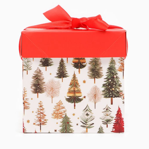 Цена за 12 шт. Коробка Самосборная Звезды Новый Год 10 х 10 х 10 см - UPAK LAND фото 6