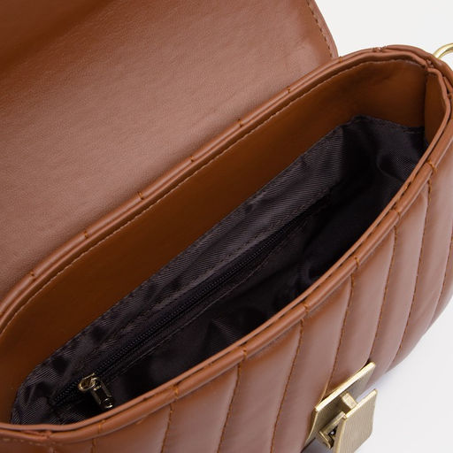 Сумка-мессенджер на клапане, цвет коричневый - Simaland фото 3