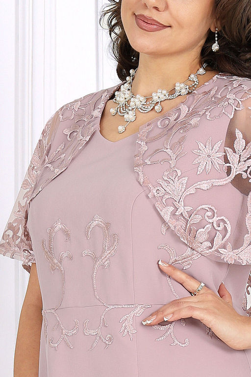 Платье Ninele 7508 пудра фото 5