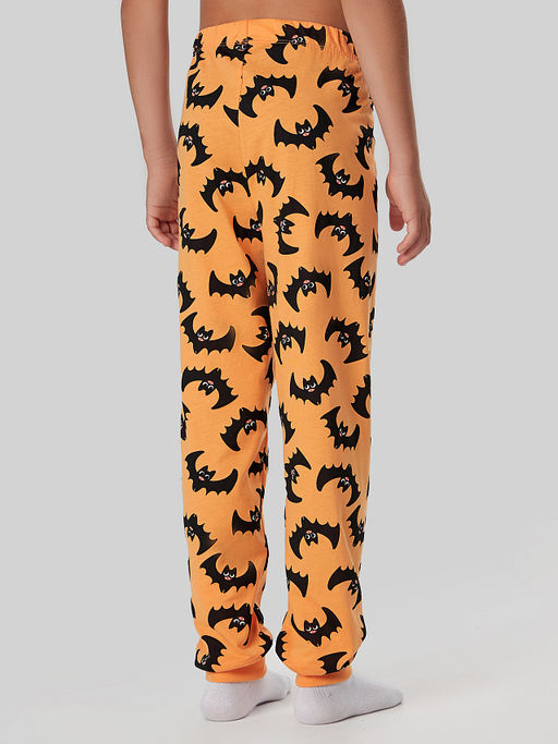 Комплект для мальчиков оранжевый с принтом летучие мыши - Mark formelle фото 8