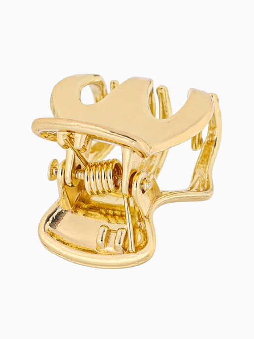 Цена за 2 шт. Крабики для волос «Либерти», набор 2 шт., зубчики классика, 2 см, золото