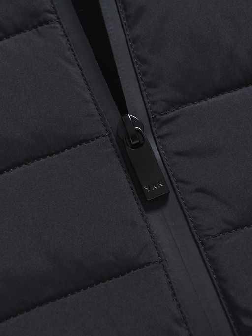 Куртка мужская стёганая с капюшоном с графеновой подкладкой черного цвета 9625_1Ch