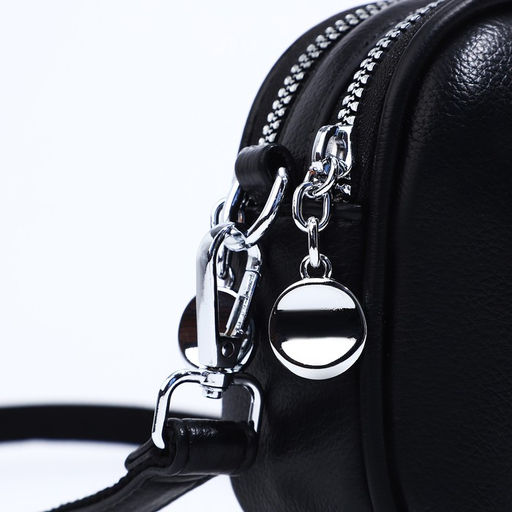 Сумка кросс-боди на молниях, наружный карман, цвет чёрный - Simaland фото 4