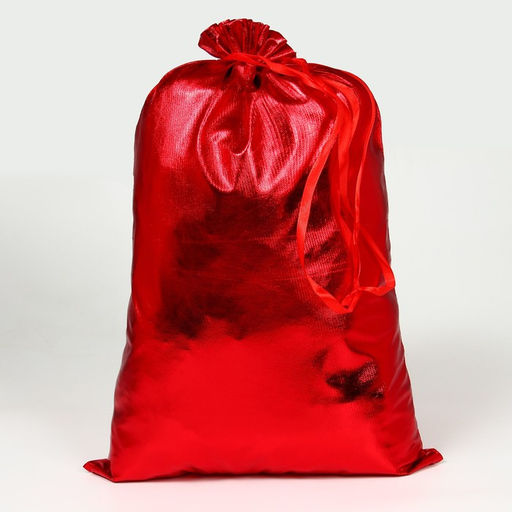 Мешок новогодний Деда Мороза, красный, 60×40 см