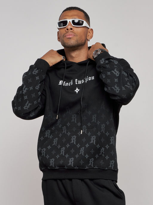 Спортивный костюм мужской трикотажный демисезонный черного цвета 12010Ch - Mtforce фото 7